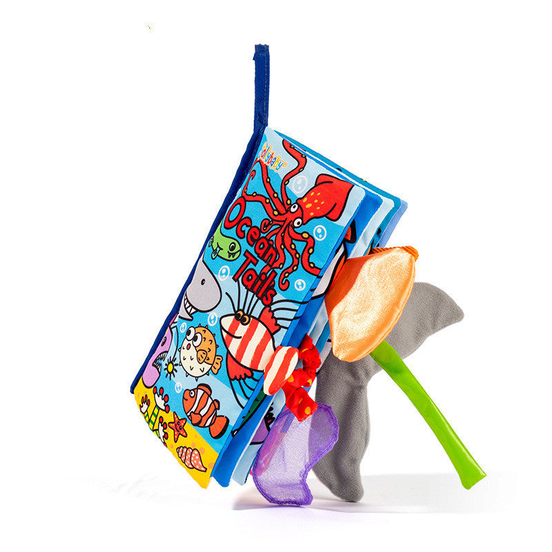 Animal Tail Cloth Book For Early Education Cloth Book For 0-1 Year Old Baby Toy Cloth Book